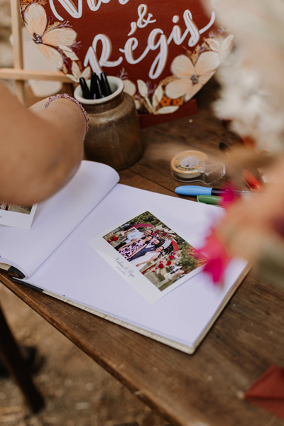 livre d'or pour souvenir photo mariage